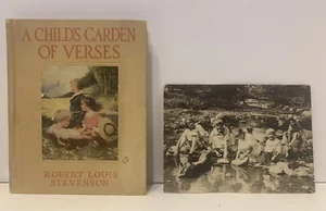 LOOK! A Child's Garden of Verses Robert Louis Stevenson Storer 1923 w/ photo! - Picture 1 of 12