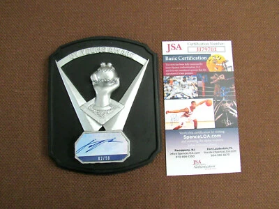 JUSTIN VERLANDER 2011 CY YOUNG TIGERS SIGNED AUTO L/E # 2/50 CY YOUNG PLAQUE JSA - Image 1 of 3