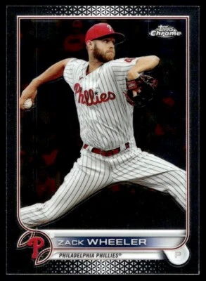 2022 Topps Chrome Zack Wheeler Philadelphia Phillies #207 - Image 1 of 2