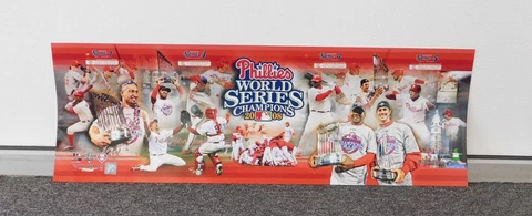 Philadelphia Phillies 2008 World Series Unframed Panoramic Poster  Game 1 - 5 Cover