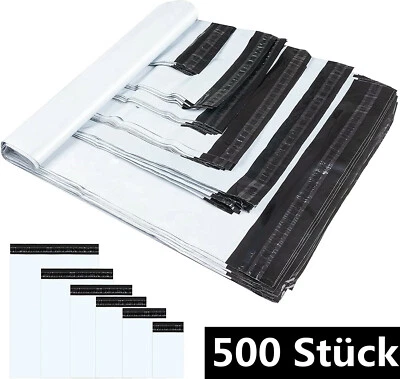 500 Stk. Folienversandtaschen Versandbeutel Versandtaschen Plastik Selbstklebend
