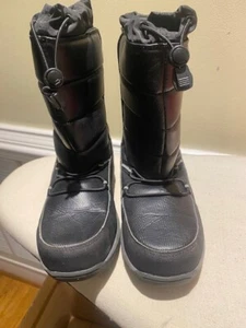 Lands End Black Snow Hook Loop Closure Lined Boots Size 3M - Picture 1 of 9