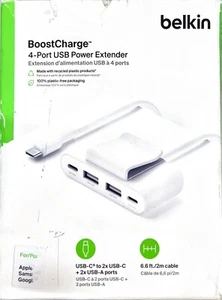 Belkin BoostCharge 30W 4-Port USB Charging Hub - Picture 1 of 4