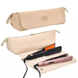 Hair Tools Travel Bag Heat Iron Bag with Heat Resistant Mat for Curling Iron ... - Picture 1 of 9