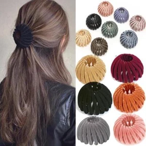 Ponytail Hair Rings Clips Hair Clips Women Bird Nest Shaped Hair Hairpin Simple - Picture 1 of 51