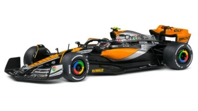 MODELLINO AUTO STATICO SOLIDO MCLAREN MCL60 #4 SILVERSTONE GP 2023 NORRIS 1/43 - Immagine 1 di 4