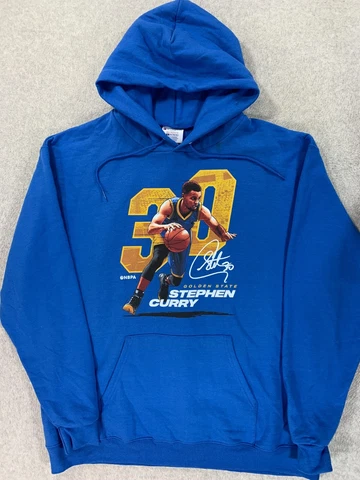 Golden State Warriors Stephen Curry Champion Hoodie Sweatshirt (Men's XL) Blue Cover
