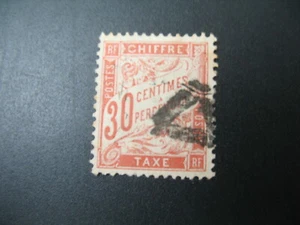 Timbre Taxe  N° 34  rouge-orange   Oblitéré TB  C: 100  € voir scan - Picture 1 of 2