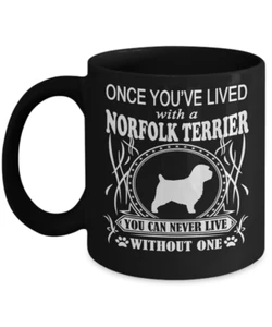 NORFOLK TERRIER Hund, Norfolk Terrier Hund, Norfolk Terrier, Norfolk Hunde, Kaffeebecher - Bild 1 von 2
