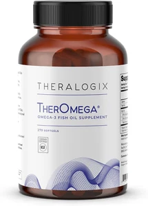 Theralogix Theromega Omega-3 Fish Oil Supplement - Supports Heart, Brain, Immune - Picture 1 of 12