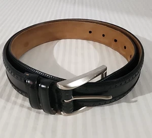 Mezlan Model Men 34 Leather Belt Made in Spain - Picture 1 of 9