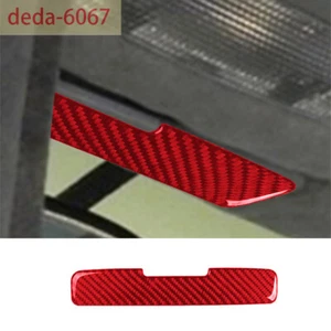 For Audi TT 8N 2001-06 Reading Light Top Sun Baffle Panel Cover Red Carbon Fiber - Picture 1 of 7