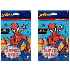 2X Spiderman 500 Aufkleber - Kinder Kunsthandwerk Marvel Laptop Schule - Bild 1 von 5