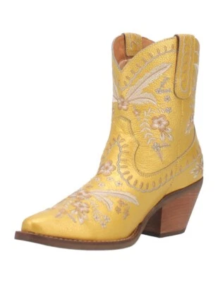 Botas Dingo Western para mujer botín bordado flor prímula DI748 Foto 1 de 4