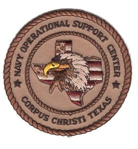 USN Patch Patch:  Navy Operational Support Center Corpus Christi, Texas - tan - Picture 1 of 1
