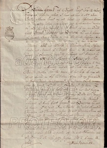 1801 DUNCAN GRANT von BUGHT Inverness, sein ursprüngliches Testament an Jean Baillie seine Frau - Bild 1 von 4