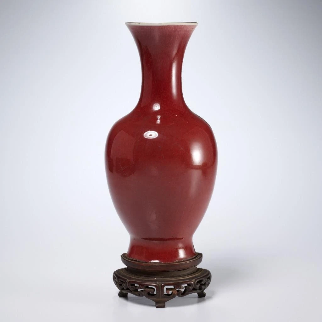 赤色彫刻装飾花瓶 民国 剔紅花卉紋瓶 骨董品 中国 古美術 Amazon.co.jp