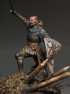 1/24 Resin Model Kit Warrior French Medieval Knight Commander Unpainted - Picture 1 of 1