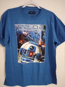 Star Wars R2-D2 Astromech Droid Youth Top Blue Size XL 60% Cotton 40% Polyester - Picture 1 of 3