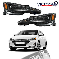 VICTOCAR Halogen Headlight For 2019 2020 Hyundai Elantra Headlamp Assembly Set