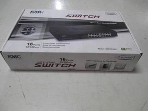SMC SMCFS1601P 16 Port Fast Ethernet Switch 10/100Mbps - Picture 1 of 1