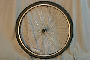Matrix 550 26" Front MTB Bike Wheel Silver OLW100 25mm 36S AV QR Fast US Shipper - Picture 1 of 8