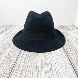 Vintage Dobbs Fifth Avenue New York Mens Fedora Summer Hat Size Large Black - Picture 1 of 7