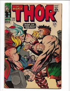 Thor 126 1966 Marvel Comics VG+ 4.5 Hercules Odin Jane Foster Balder Fandral - Picture 1 of 2