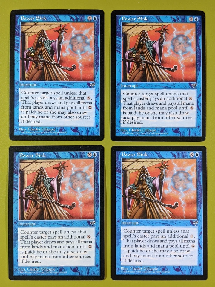 Power Sink x4 Mirage 4x Playset Magic the Gathering MTG - Image 1 of 1