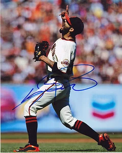 SERGIO ROMO SAN FRANCISCO GIANTS ACTION SIGNED 8x10 - Picture 1 of 1
