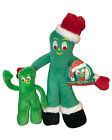 Gumby Plush Set Of 2 Santa Vintage 1996 Trendmasters Stuffed Christmas