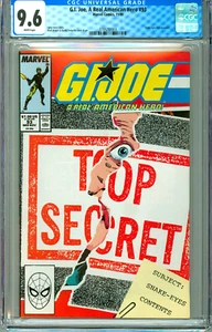 G.I. JOE A REAL AMERICAN HERO 93 CGC 9.6 WP SNAKE-EYES face revealed NEW CASE   - Picture 1 of 1