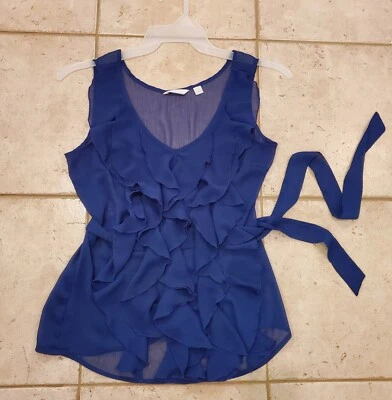 NUEVA YORK & Co Semi Transparente Hada Cami Gasa Fluido Caprichoso - Talla Pequeña ✨ Foto 1 de 4