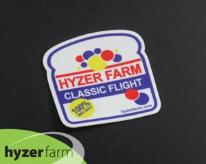 HYZER FARM "CLASSIC FLIGHT" VINYL LOGO STICKER disc golf DIE CUT STICKER - Picture 1 of 1