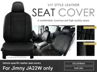 Front Seat Covers PVC Leather for Suzuki Jimny JA22 Nov.1995-Oct.1998 - Image 1 of 3