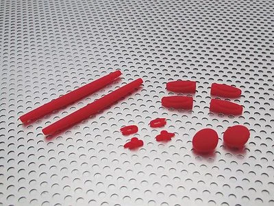 LINEGEAR Complete Rubber Set for Oakley X-Metal Romeo 1 - Red [R1-CRS-RD]