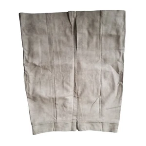 MARK Gonna stretta dritta ecopelle scamosciata marrone taglia 2XL foderata 34 x 24 NUOVA - Foto 1 di 12