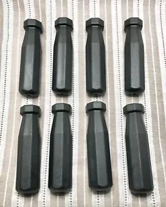 Tavolo da Foosball Maniglie Asta Slip-On Nero Ottagonali | Set di 8 - Foto 1 di 3