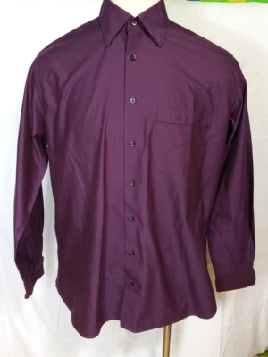 Camisa para hombre John W Nordstrom sin arrugas manga larga púrpura/malva grande alta Foto 1 de 4