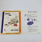 Livret de guide de l'utilisateur vintage Epson Stylus Color 400 et manuel d'instructions d'installation rapide
