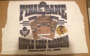1999 MAPLE LEAF GARDENS vs. Chicago BLACKHAWKS Last Game TICKET T-Shirt BNWT nwt - Picture 1 of 3