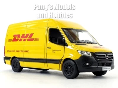Furgoneta de reparto Mercedes Benz Sprinter de 5 pulgadas DHL - Modelo diecast escala 1/48 Foto 1 de 4