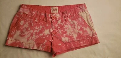 Mossimo Supply Co Juniors Fit 6 Pink Bleached Short Shorts sz 1  12-6 - Image 1 of 4