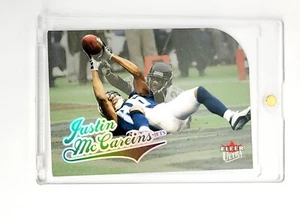 MINT PLATINUM MEDALLION DIE-CUT 2004 Fleer Ultra Justin McCareins JETS TITANS  - Picture 1 of 2