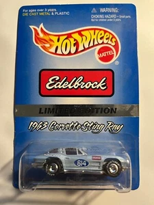 1997 Hot Wheels Edelbrock 1963 Corvette Sting Ray Limited NEW WITH PACKAGE WEAR - Picture 1 of 2