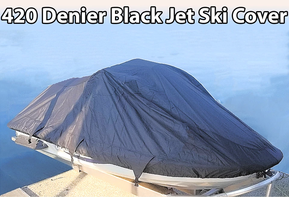Cubierta de almacenamiento Yamaha WaveRunner EX Sport semipersonalizada Jet Ski PWC 420 denier negra Foto 1 de 4