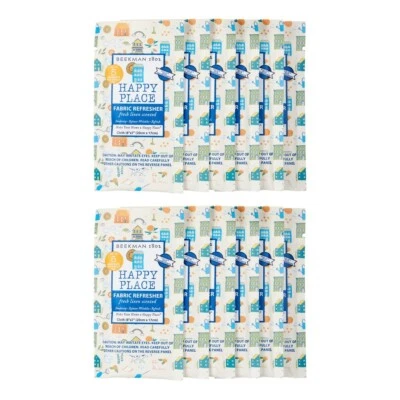 Beekman 1802 Happy Place 12-Pack Fabric Refresher Sheets for Use in Dryer - New