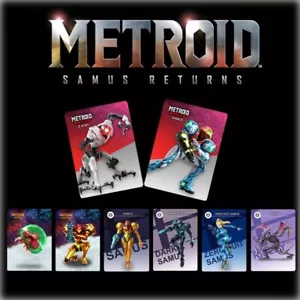 ALL 8PCS Amiibo METROID DREAD PVC Card Fast Shipping!Free stickers! - Picture 1 of 4
