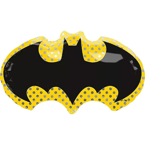 BATMAN Party Supplies SUPER SHAPE BATMAN EMBLEM Foil Balloon Anagram  - image 1 of 1