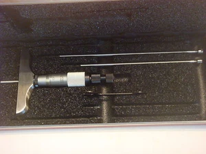 STARRETT 445 AZ 3RL TIEFENMESSSCHRAUBE IM MONTIERTEN ETUI Neu!!! - Bild 1 von 6